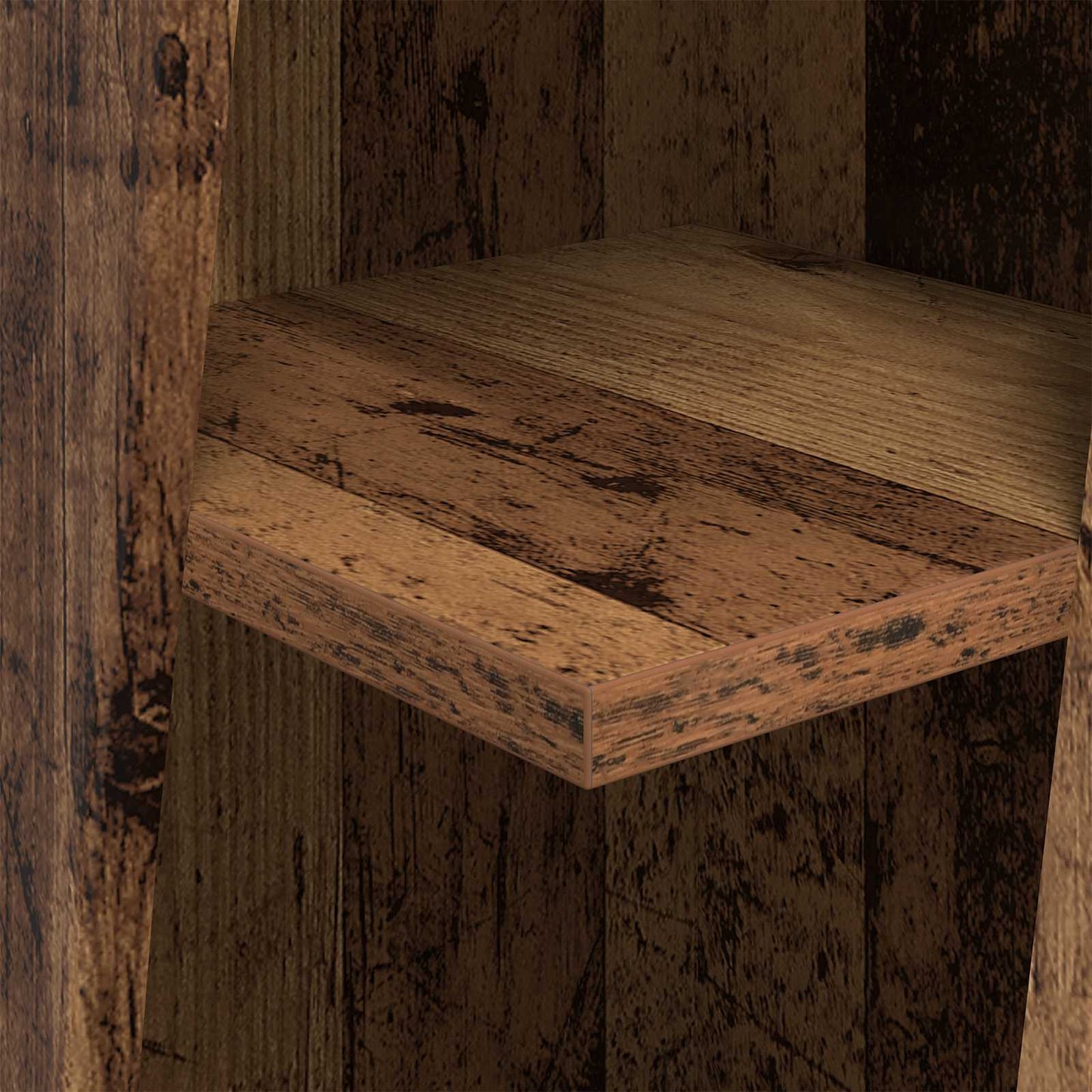 vidaXL Corner Cabinet Old Wood 27.5x27x102cm Engineered Wood
