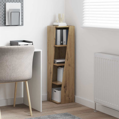 vidaXL Corner Cabinet 27.5x27x102cm Engineered Wood Artisan Oak