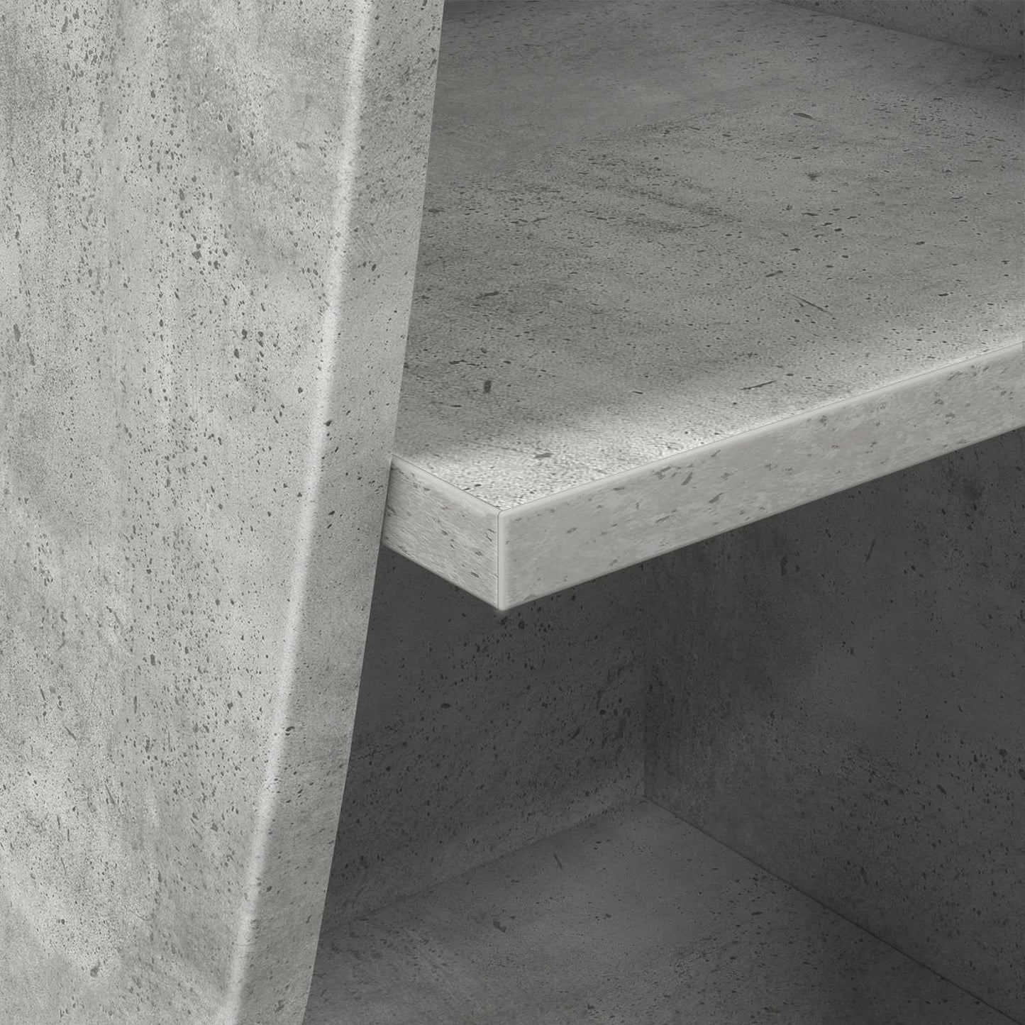 vidaXL Corner Cabinet Concrete Grey 32x32x102cm Engineered Wood