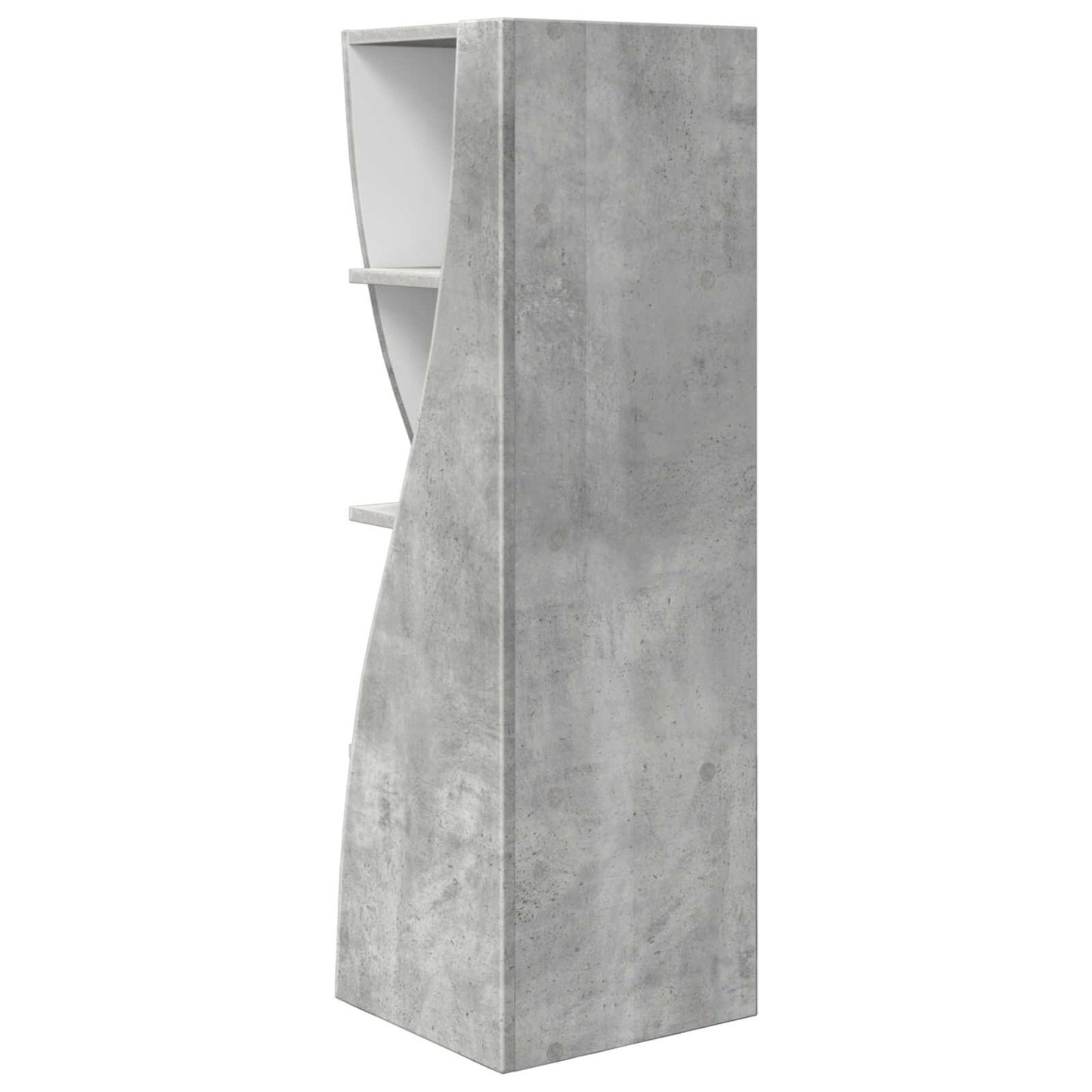 vidaXL Corner Cabinet Concrete Grey 32x32x102cm Engineered Wood