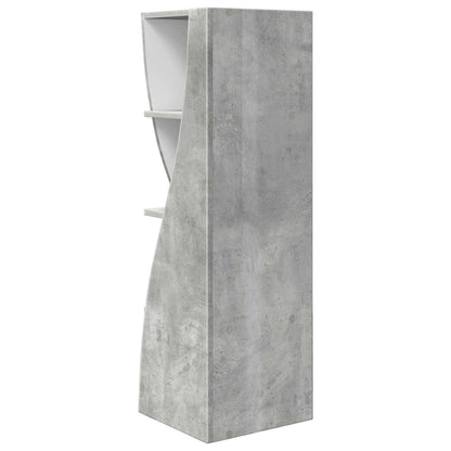 vidaXL Corner Cabinet Concrete Grey 32x32x102cm Engineered Wood