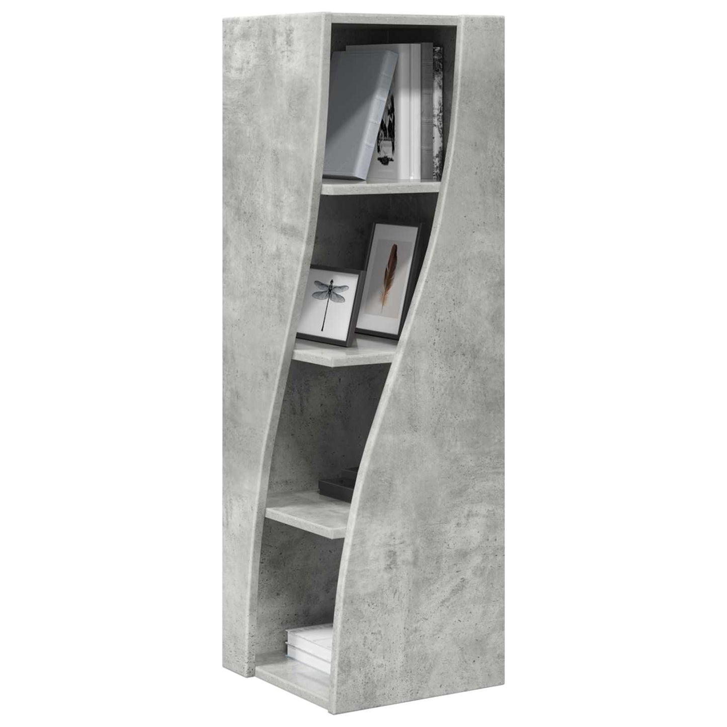 vidaXL Corner Cabinet Concrete Grey 32x32x102cm Engineered Wood