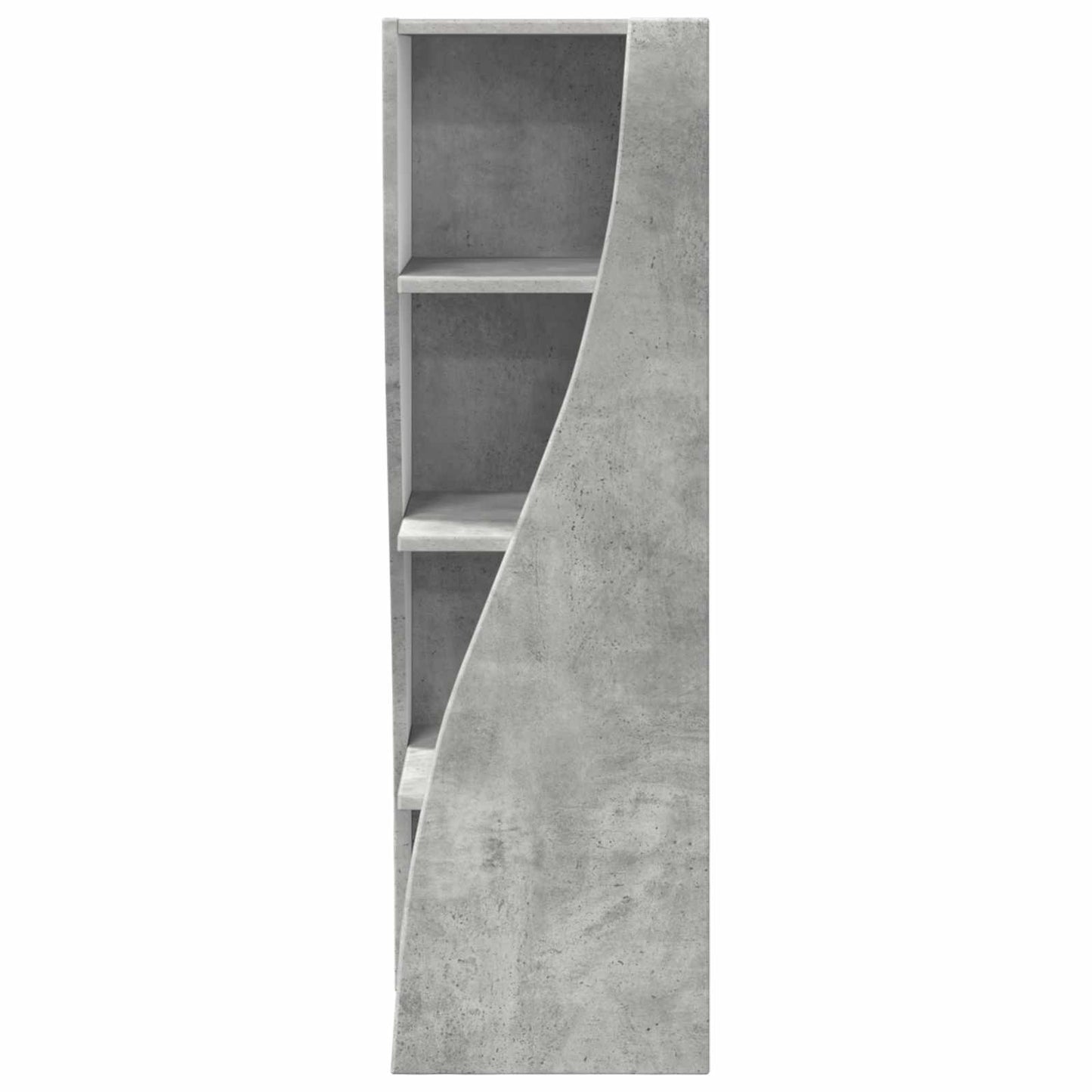 vidaXL Corner Cabinet Concrete Grey 32x32x102cm Engineered Wood