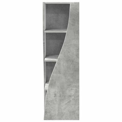 vidaXL Corner Cabinet Concrete Grey 32x32x102cm Engineered Wood