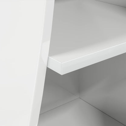 vidaXL Corner Cabinet 32x32x102cm Engineered Wood High Gloss White
