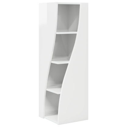 vidaXL Corner Cabinet 32x32x102cm Engineered Wood High Gloss White