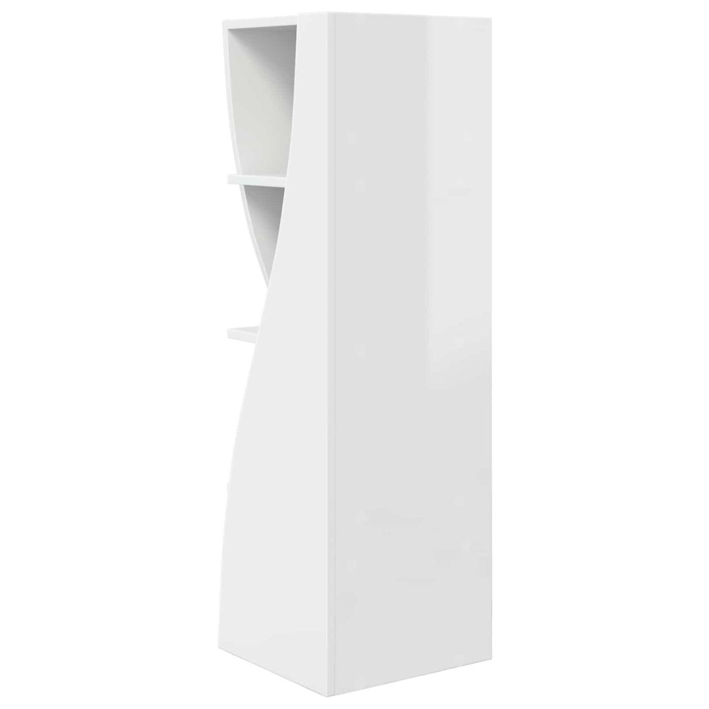 vidaXL Corner Cabinet 32x32x102cm Engineered Wood High Gloss White