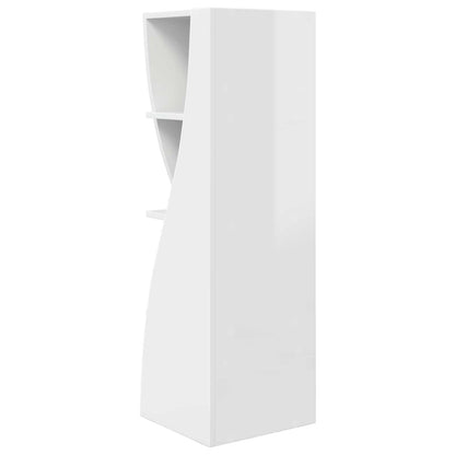 vidaXL Corner Cabinet 32x32x102cm Engineered Wood High Gloss White