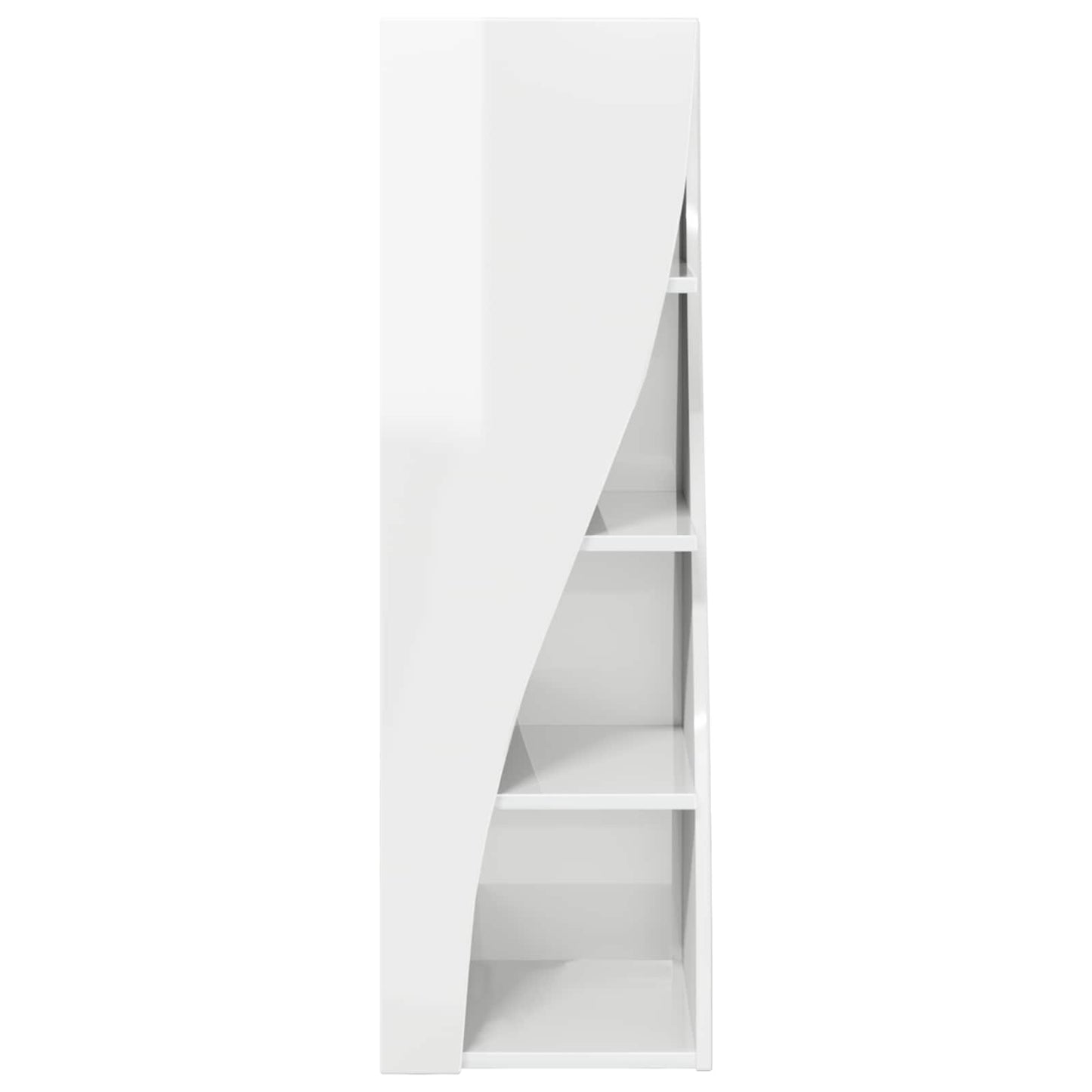vidaXL Corner Cabinet 32x32x102cm Engineered Wood High Gloss White