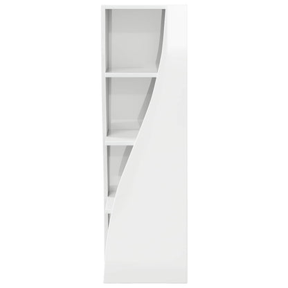 vidaXL Corner Cabinet 32x32x102cm Engineered Wood High Gloss White