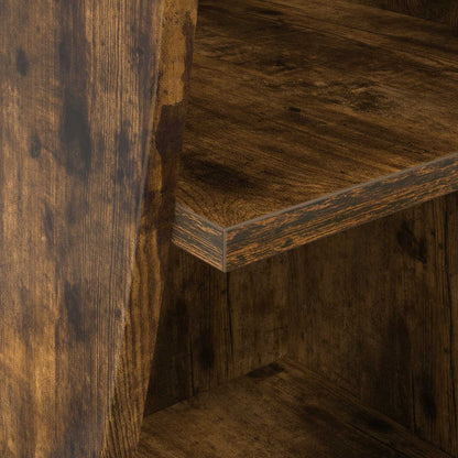 vidaXL Corner Cabinet Smoked Oak 32x32x102cm Engineered Wood