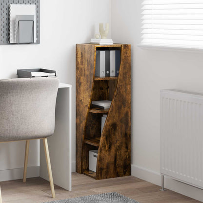 vidaXL Corner Cabinet Smoked Oak 32x32x102cm Engineered Wood