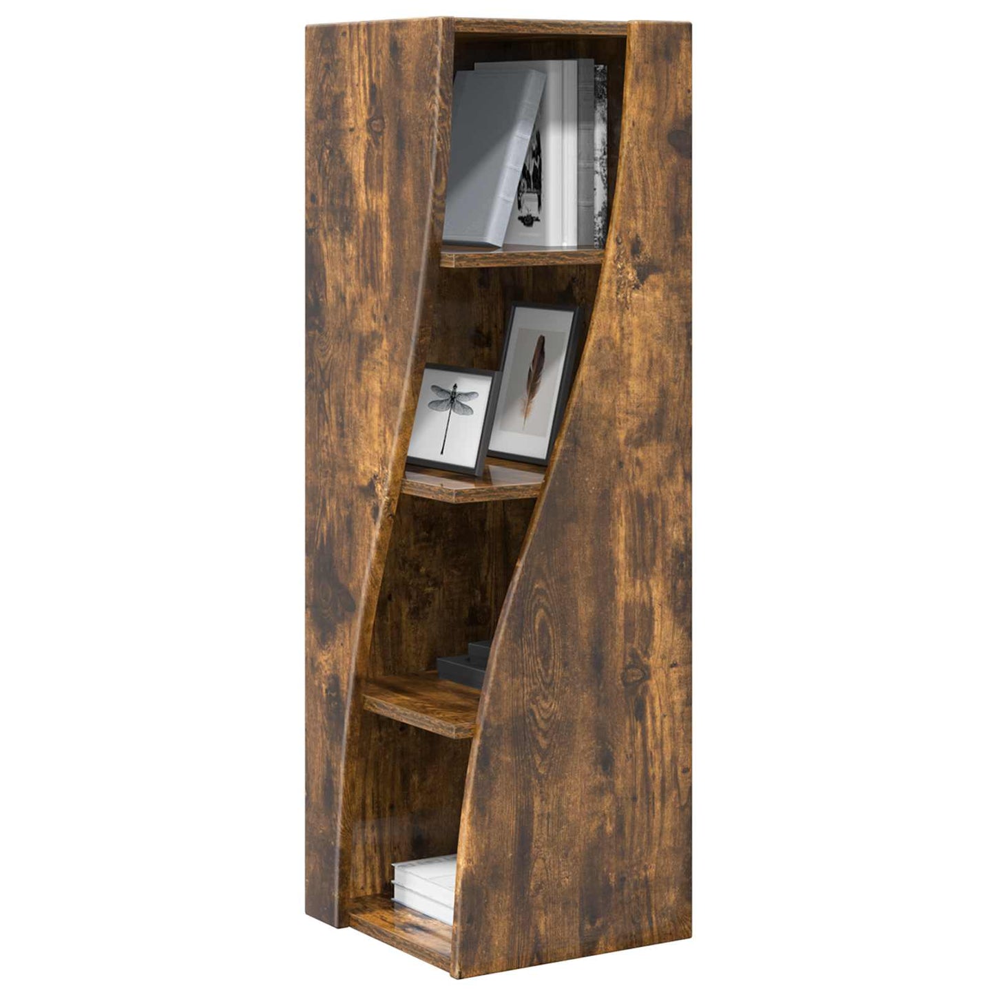 vidaXL Corner Cabinet Smoked Oak 32x32x102cm Engineered Wood