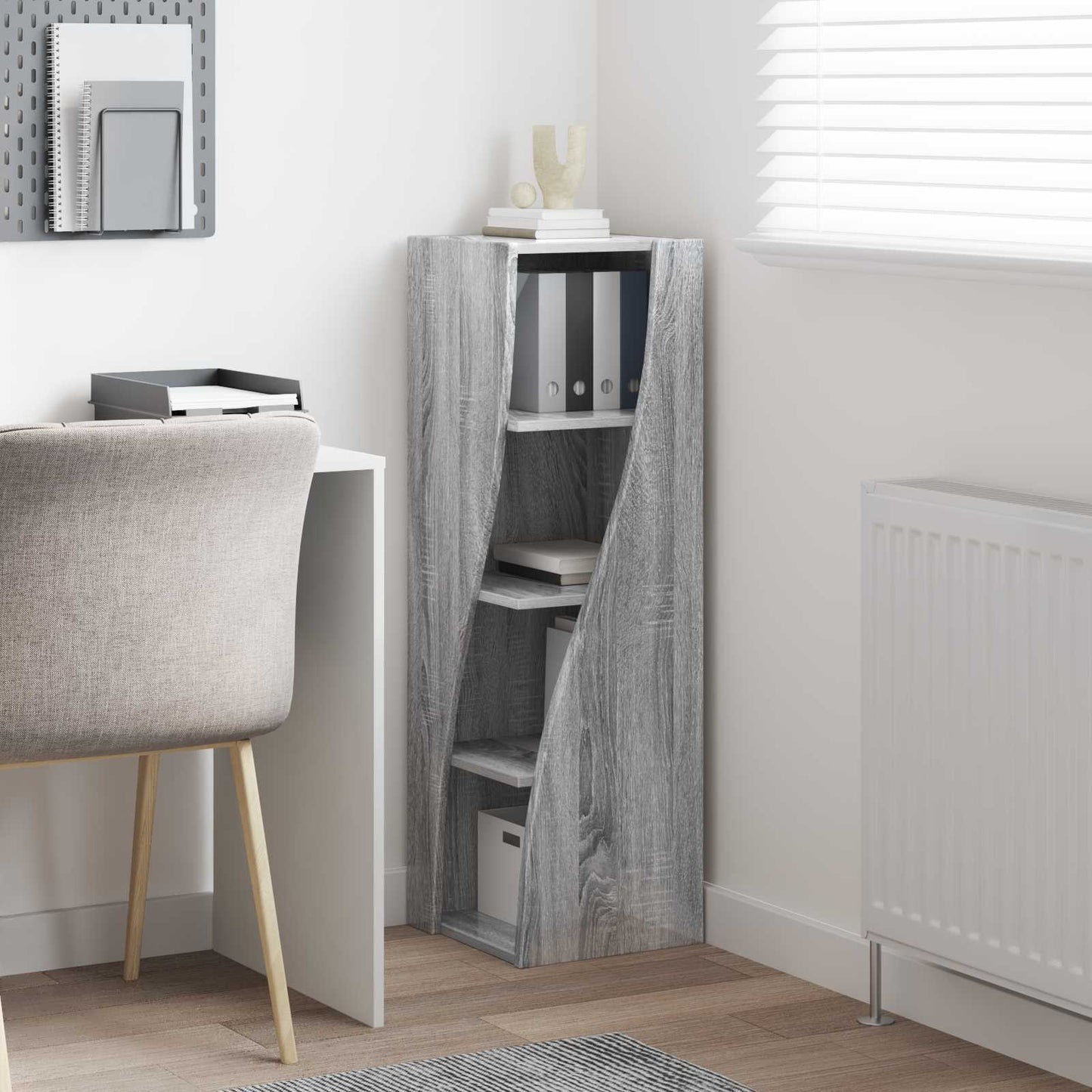 vidaXL Corner Cabinet Grey Sonoma 32x32x102cm Engineered Wood