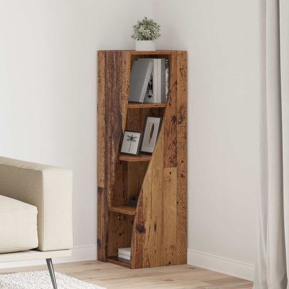 vidaXL Corner Cabinet Old Wood 32x32x102cm Engineered Wood