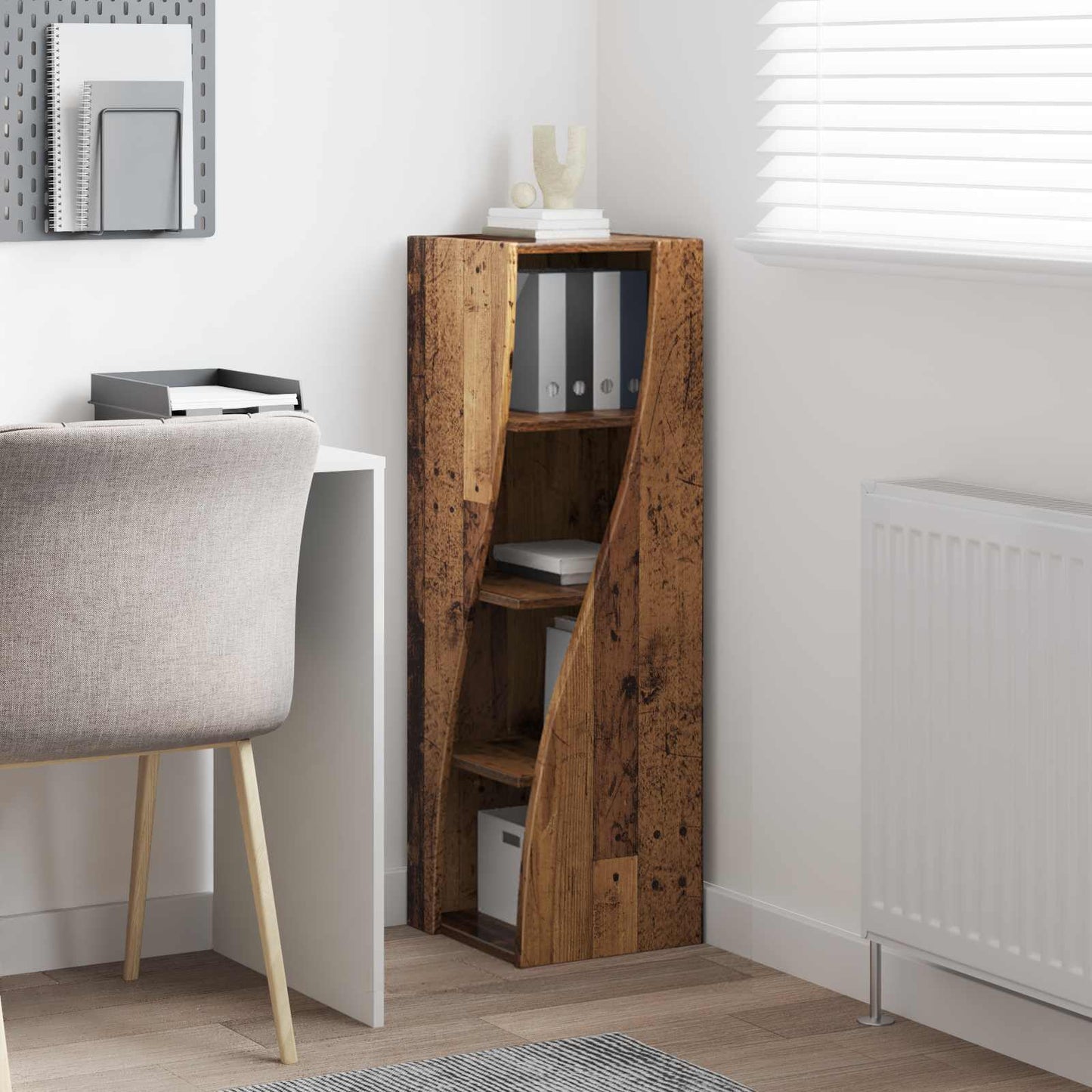vidaXL Corner Cabinet Old Wood 32x32x102cm Engineered Wood