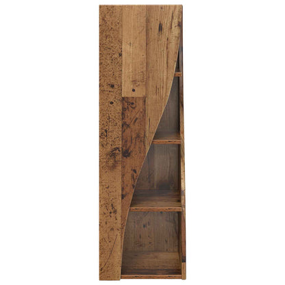 vidaXL Corner Cabinet Old Wood 32x32x102cm Engineered Wood