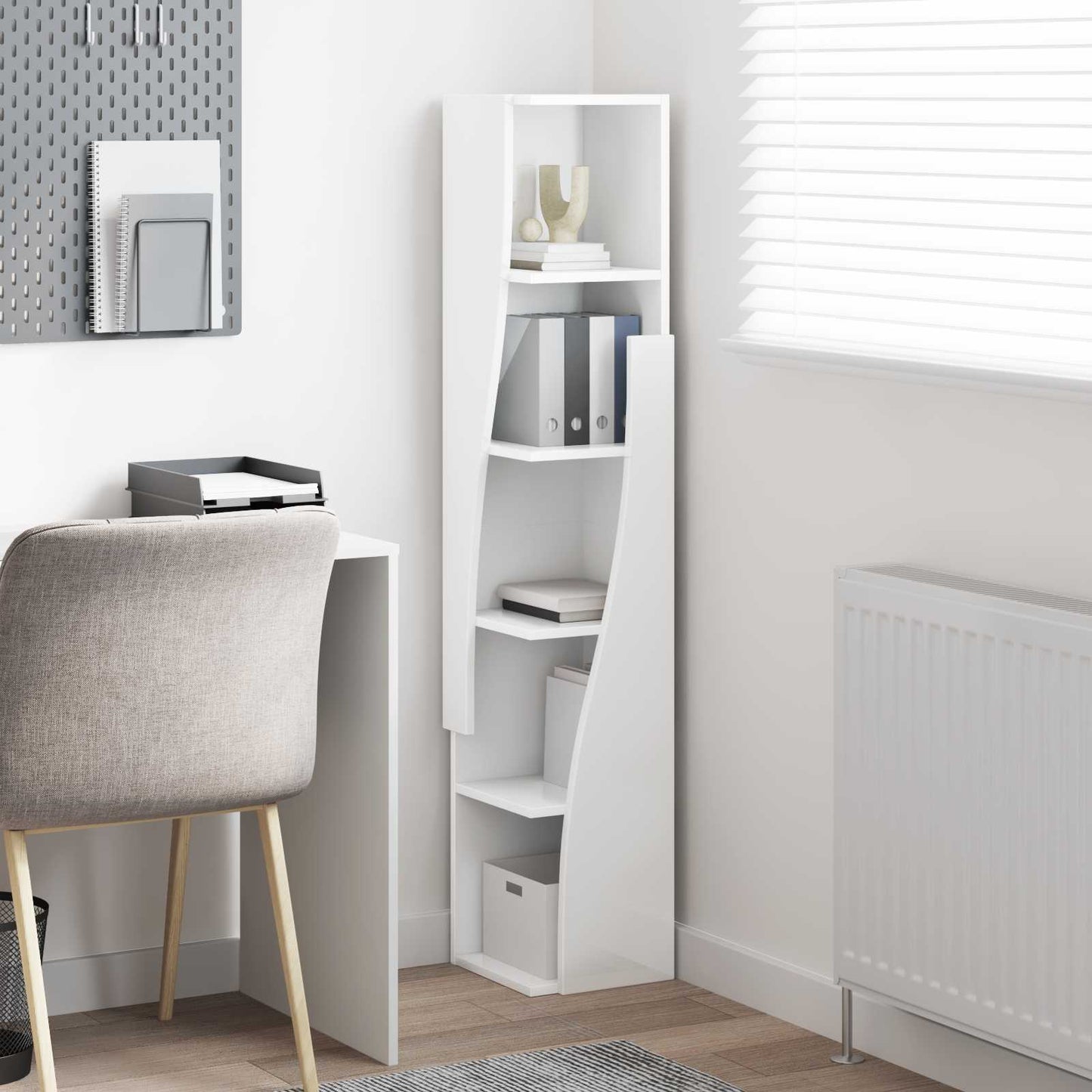 vidaXL Corner Cabinet 27.5x27x140cm Engineered Wood