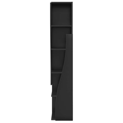 vidaXL Corner Cabinet 27.5x27x140cm Engineered Wood Black