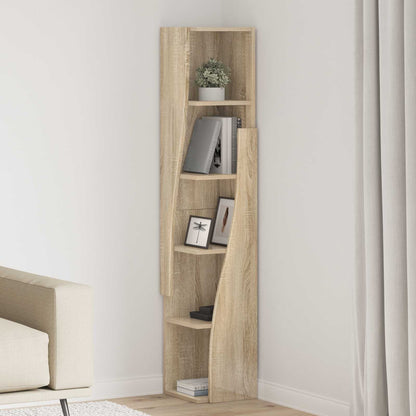 vidaXL Corner Cabinet 27.5x27x140cm Engineered Wood Sonoma Oak