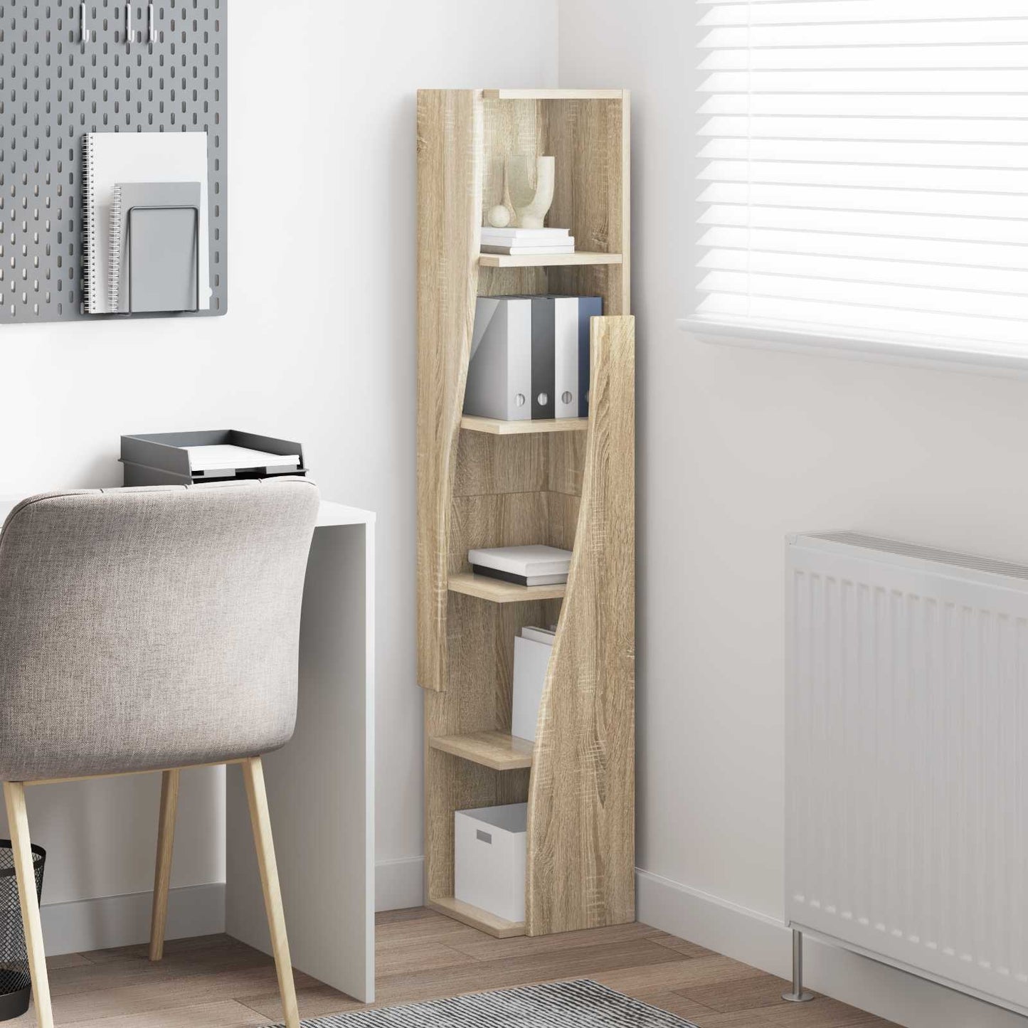 vidaXL Corner Cabinet 27.5x27x140cm Engineered Wood Sonoma Oak