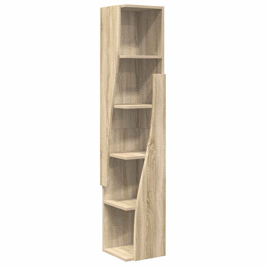 vidaXL Corner Cabinet 27.5x27x140cm Engineered Wood Sonoma Oak