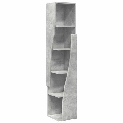 vidaXL Corner Cabinet 27.5x27x140cm Engineered Wood Concrete Grey