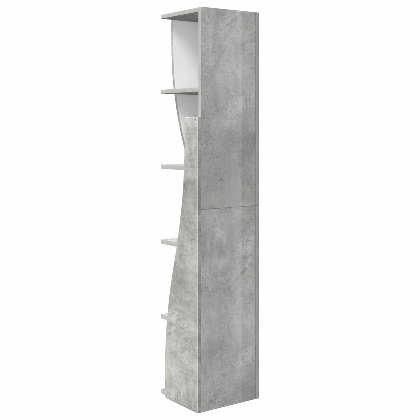 vidaXL Corner Cabinet 27.5x27x140cm Engineered Wood Concrete Grey
