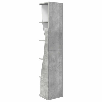vidaXL Corner Cabinet 27.5x27x140cm Engineered Wood Concrete Grey