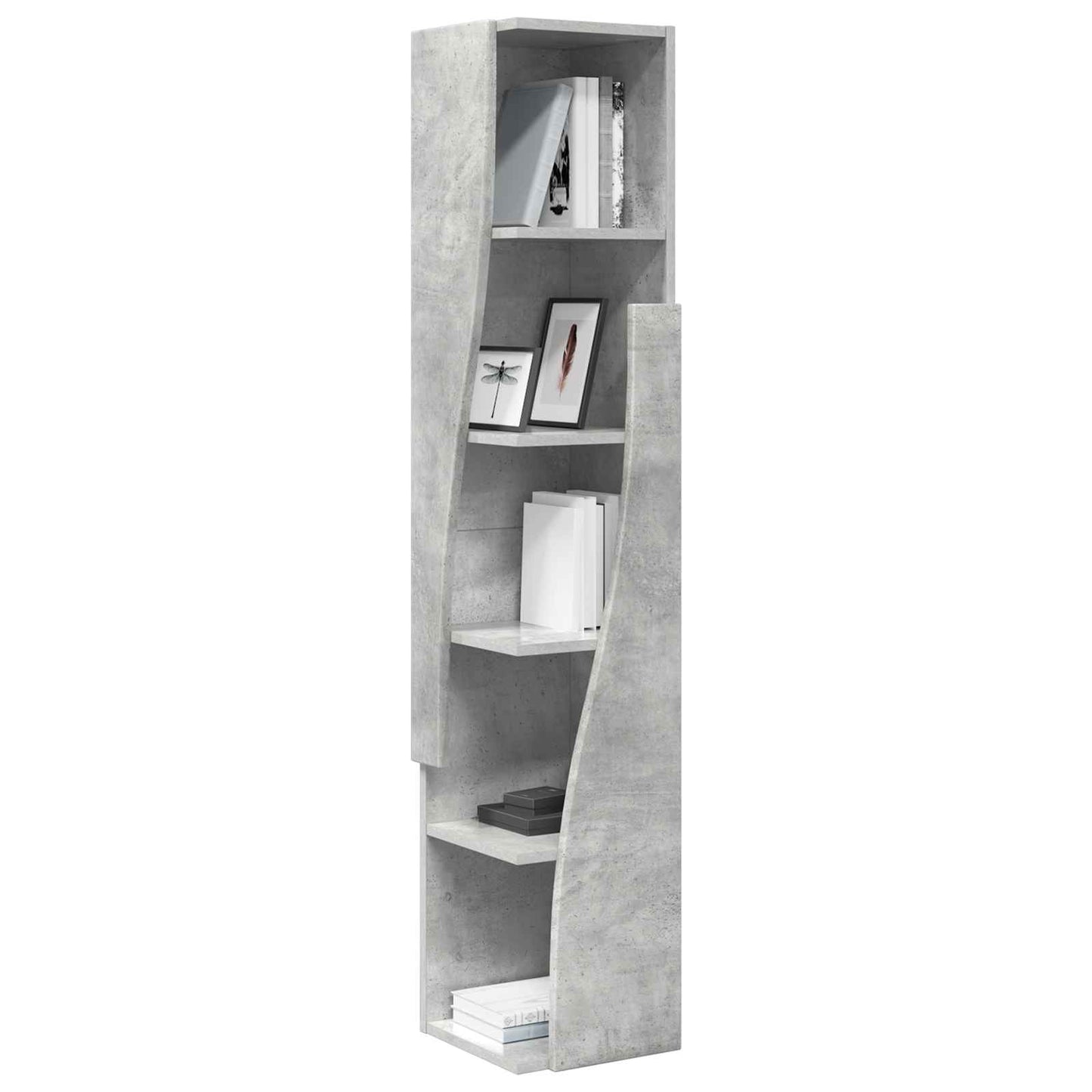 vidaXL Corner Cabinet 27.5x27x140cm Engineered Wood Concrete Grey