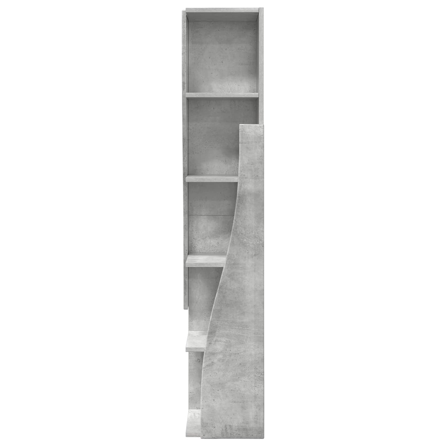 vidaXL Corner Cabinet 27.5x27x140cm Engineered Wood Concrete Grey