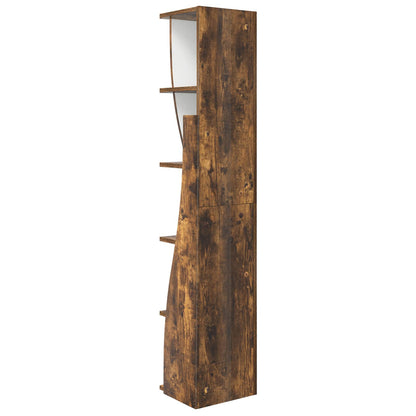 vidaXL Corner Cabinet 27.5x27x140cm Engineered Wood Smoked Oak