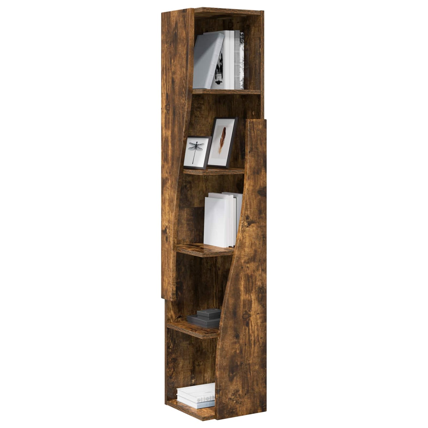 vidaXL Corner Cabinet 27.5x27x140cm Engineered Wood Smoked Oak