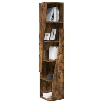 vidaXL Corner Cabinet 27.5x27x140cm Engineered Wood Smoked Oak
