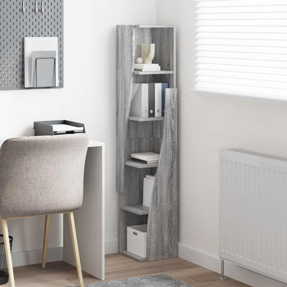 vidaXL Corner Cabinet 27.5x27x140cm Engineered Wood Grey Sonoma