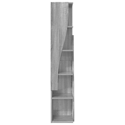 vidaXL Corner Cabinet 27.5x27x140cm Engineered Wood Grey Sonoma