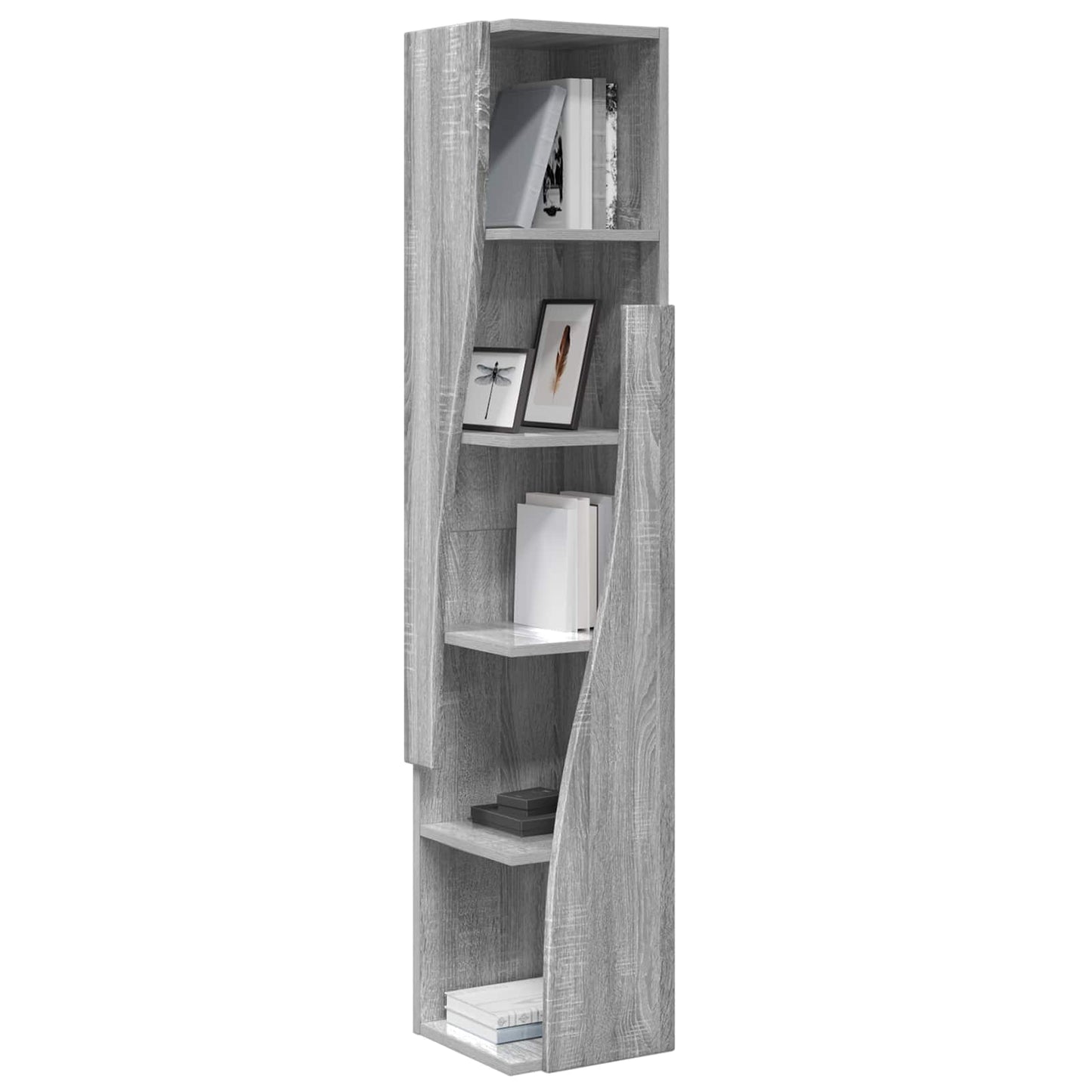 vidaXL Corner Cabinet 27.5x27x140cm Engineered Wood Grey Sonoma