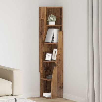 vidaXL Corner Cabinet 27.5x27x140cm Engineered Wood Old Wood