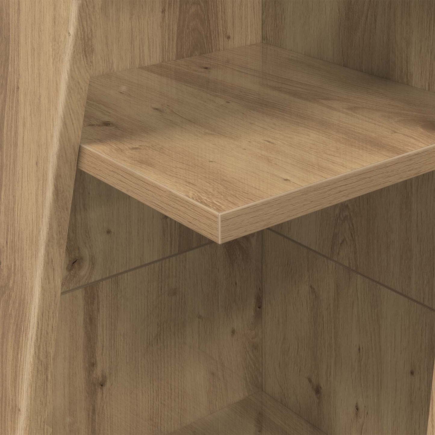 vidaXL Corner Cabinet 27.5x27x140cm Engineered Wood Artisan Oak