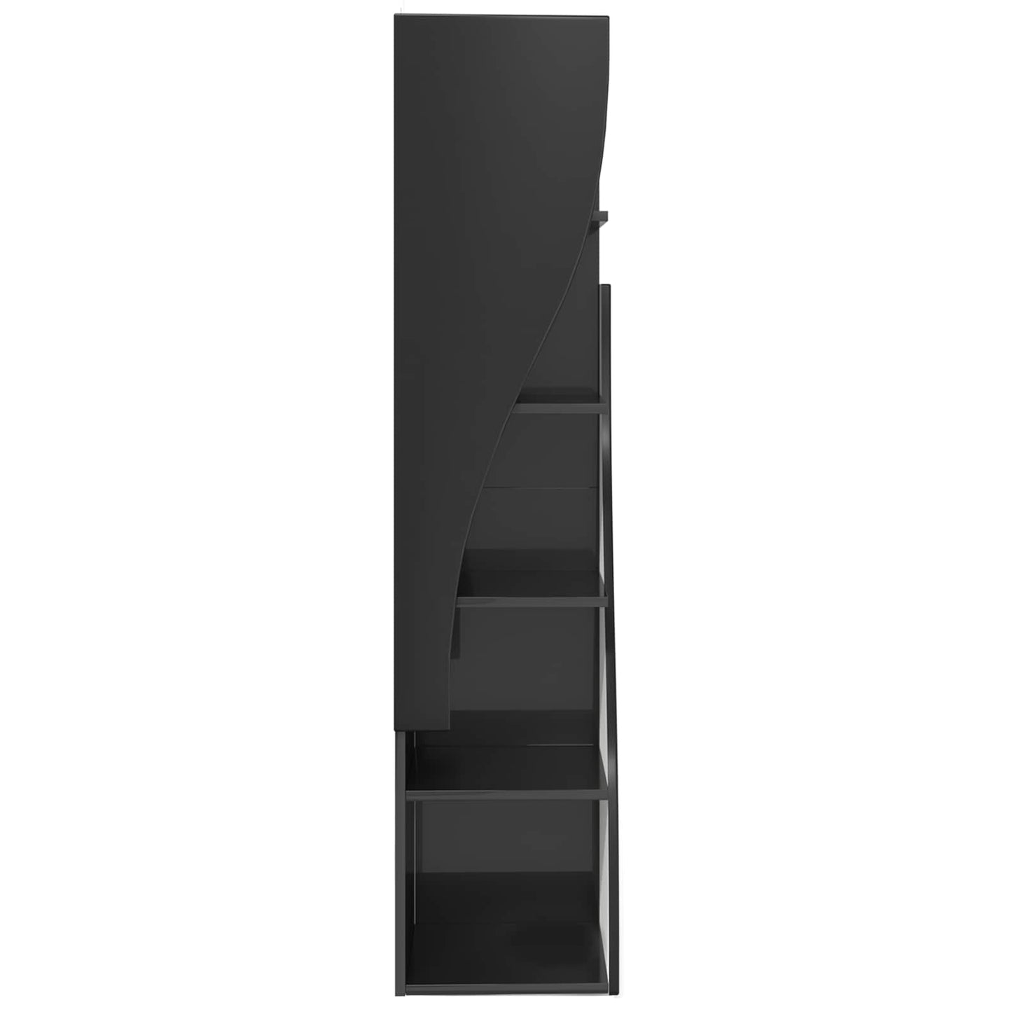 vidaXL Corner Cabinet 32x32x140cm Engineered Wood Black