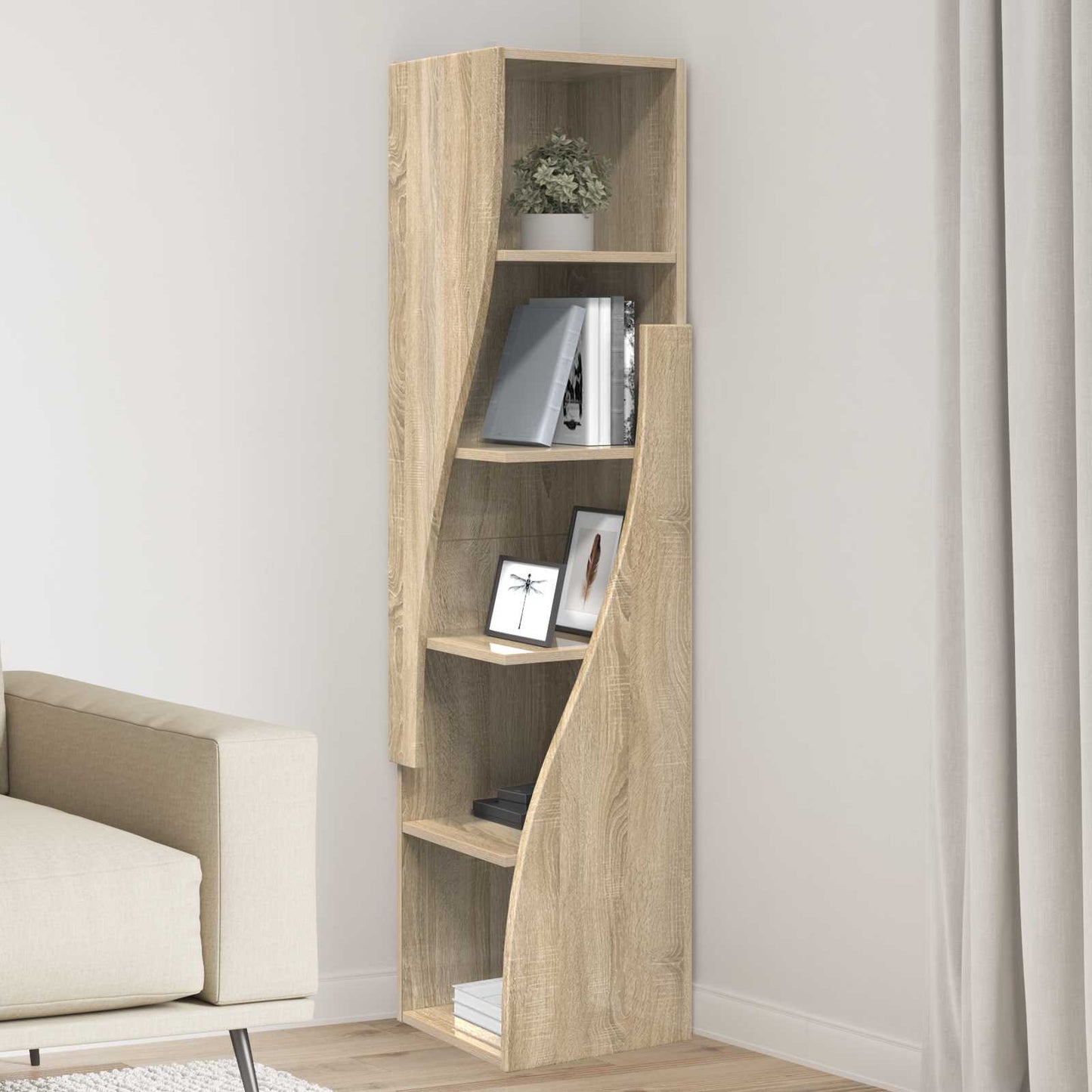 vidaXL Corner Cabinet 32x32x140cm Engineered Wood Sonoma Oak