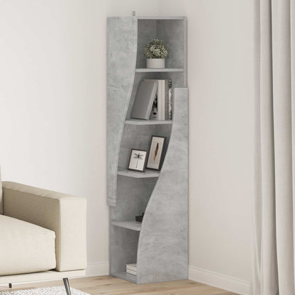 vidaXL Corner Cabinet 32x32x140cm Engineered Wood Concrete Grey