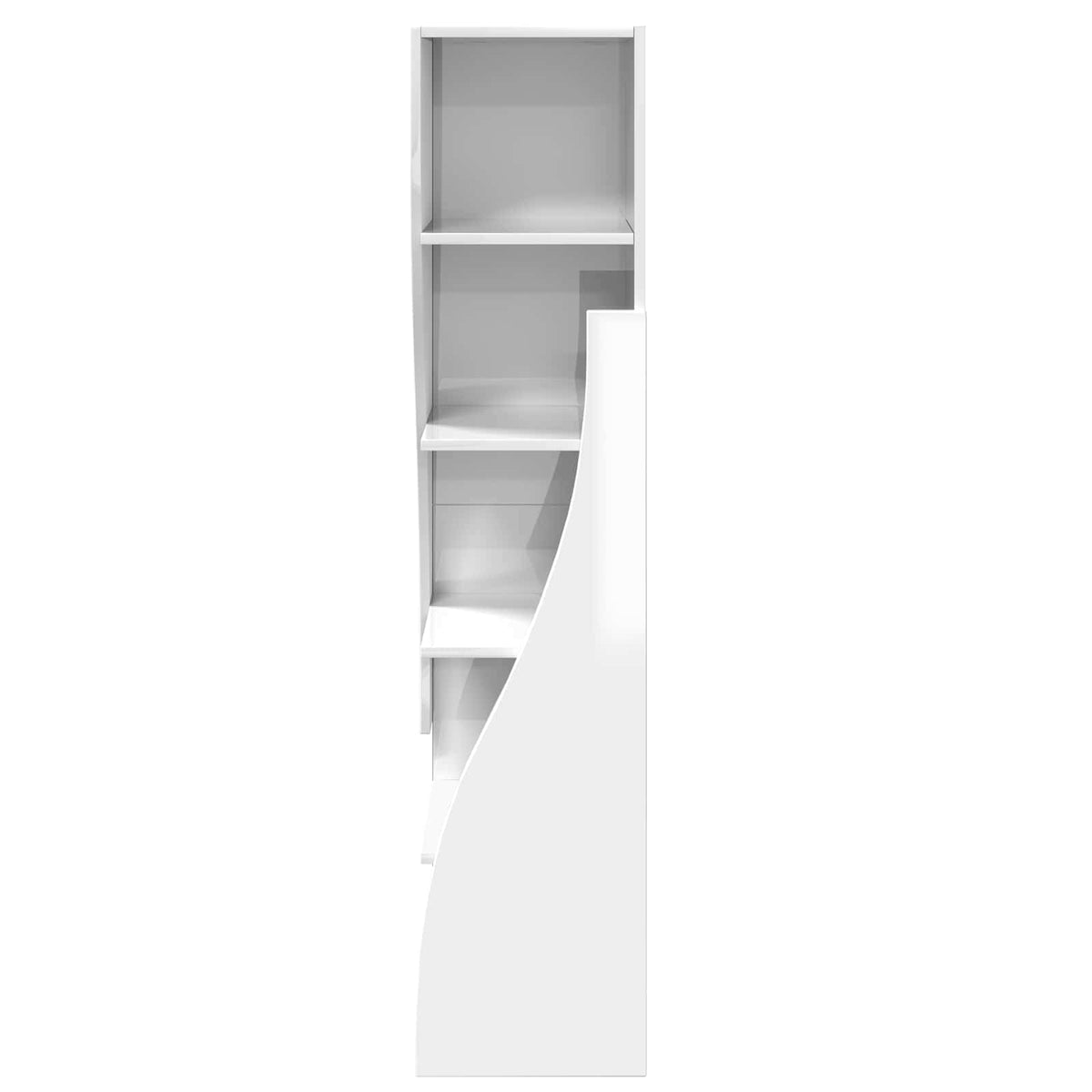 vidaXL Corner Cabinet 32x32x140cm Engineered Wood High Gloss White