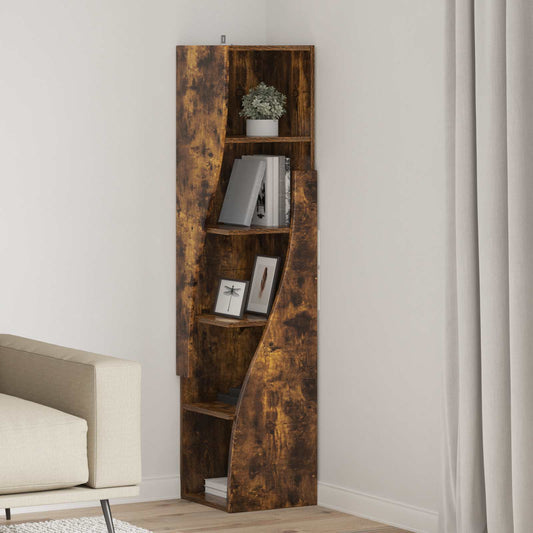 vidaXL Corner Cabinet 32x32x140cm Engineered Wood Smoked Oak