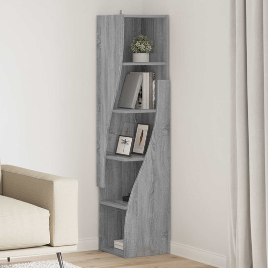 vidaXL Corner Cabinet 32x32x140cm Engineered Wood Grey Sonoma