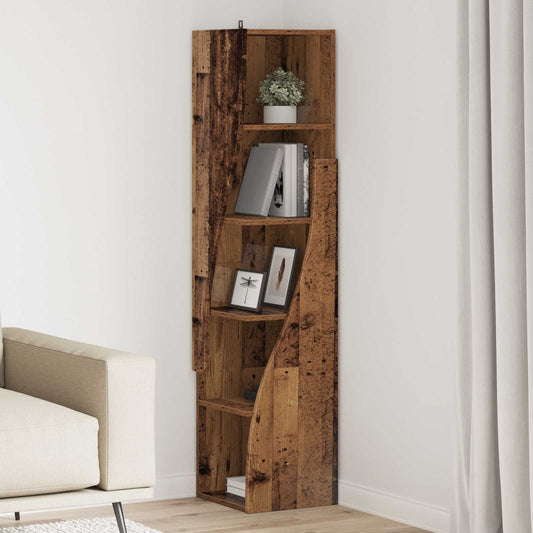 vidaXL Corner Cabinet 32x32x140cm Engineered Wood Old Wood