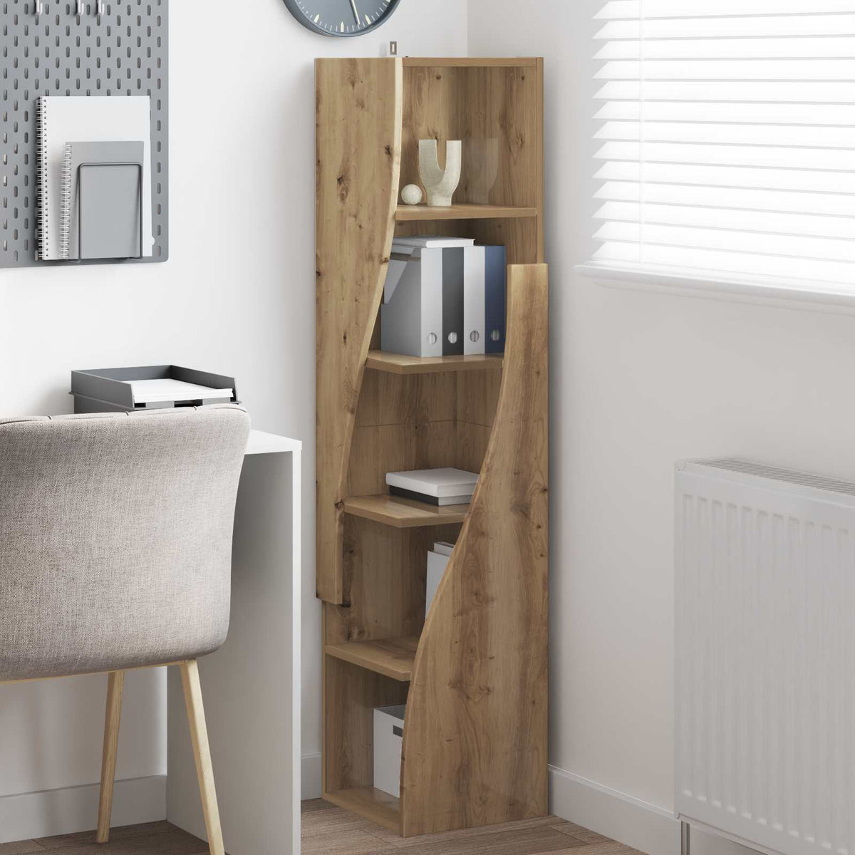 vidaXL Corner Cabinet 32x32x140cm Engineered Wood Artisan Oak