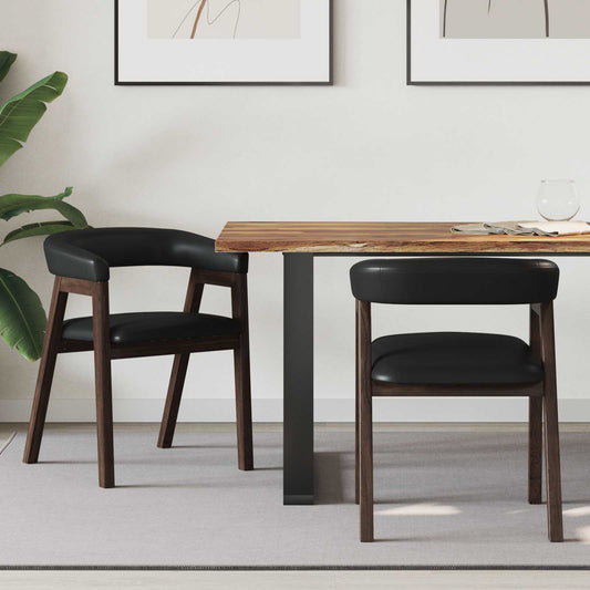 vidaXL Dining Chairs 2 pcs Light Brown 54 x 57 x 73 cm
