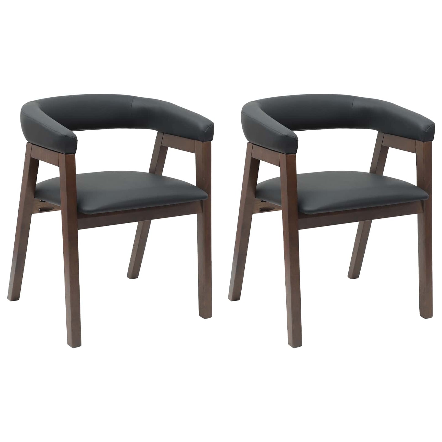 vidaXL Dining Chairs 2 pcs Light Brown 54 x 57 x 73 cm