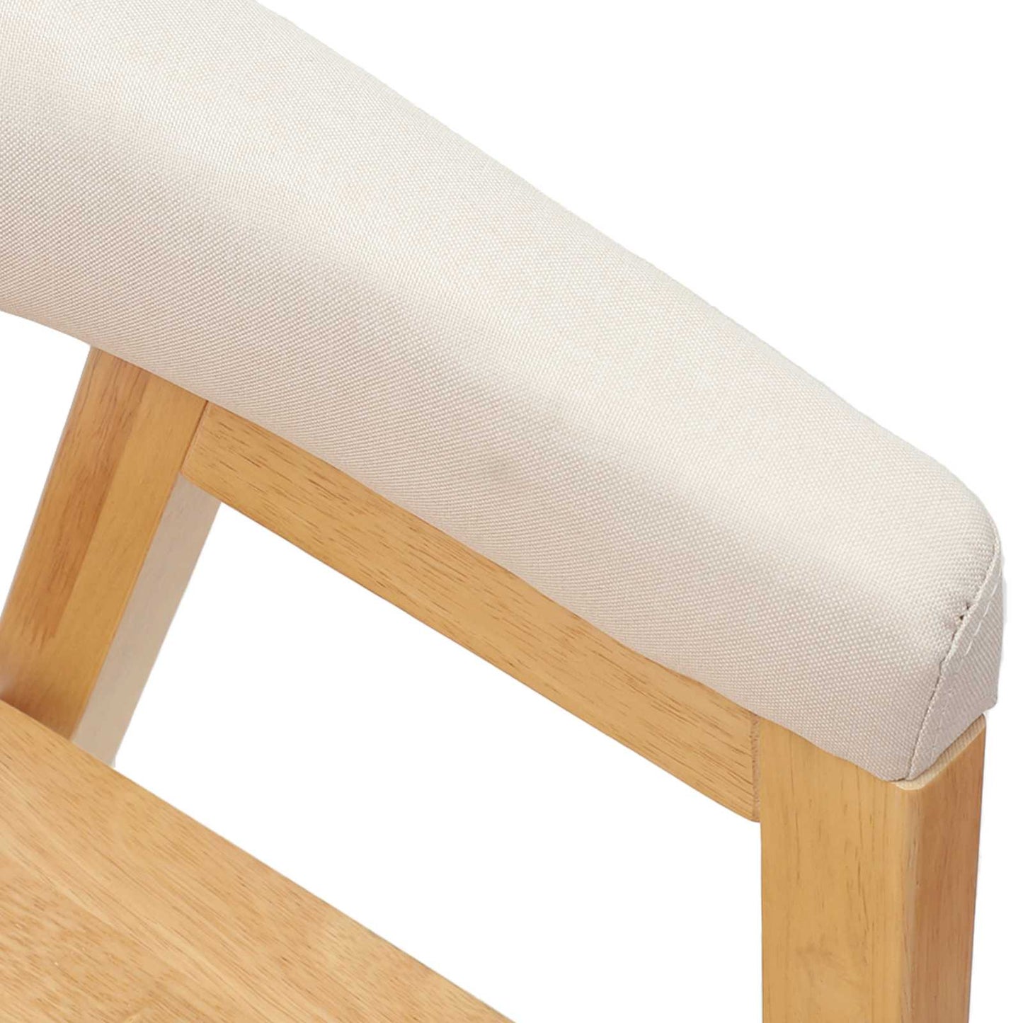 vidaXL Dining Chairs 2 pcs Natural 54 x 57 x 73 cm Solid Rubber Wood
